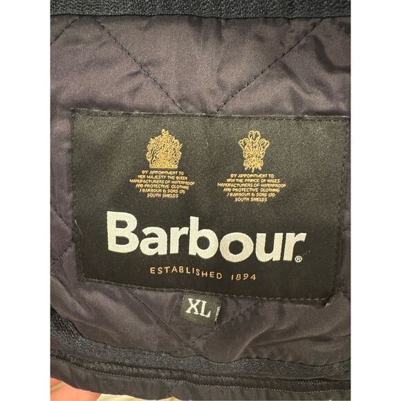 Barbour Barbour Heritage Liddesdale Quilted Jacket (Navy) Men's Clothing XL - Picture 10 of 12